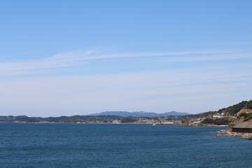 Fototapeta na wymiar The sea in Akune City, Kagoshima Prefecture