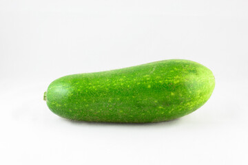 Hairy squash isolated on white background.
