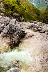 Natural path of Val  Falcina at Valle del Mis in Italy. © jefwod