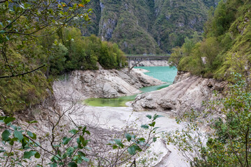 Natural path of Val  Falcina at Valle del Mis in Italy. © jefwod