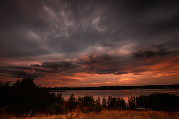 Obraz premium ....Wolken am See.....