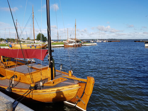 Zeesboot, Segelboot, Boddenlandschaft