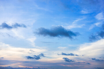 The sky was gloomy, covered with clouds and the air was cool. copy space for banner or wallpaper background