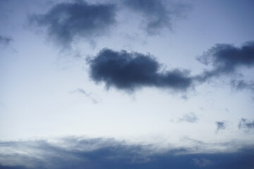 Fantastic blue sky with clouds copy space for banner or wallpaper background