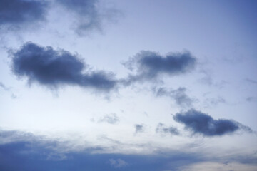 Fantastic blue sky with clouds copy space for banner or wallpaper background
