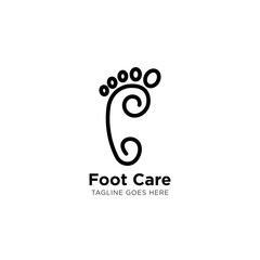 foot logo and icon vector illustration, best logo for company and business