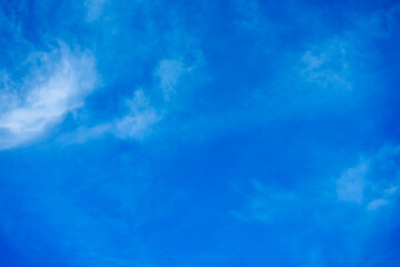 Fototapeta na wymiar Abstract of White clouds on blue sky texture background with copy space for banner