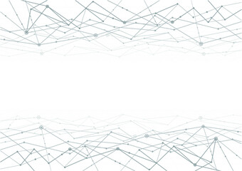 The line linked data network abstract white background