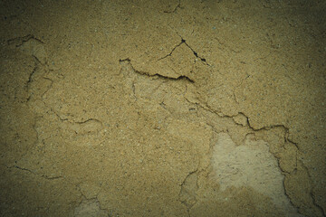 Cracks of texture background great clay wall
