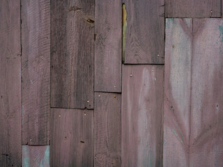 Drewniana ściana w starym domu 