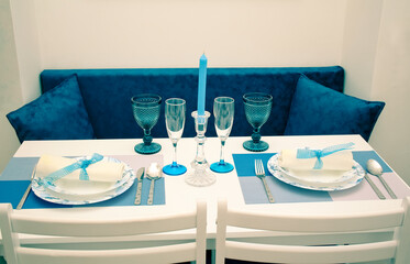 Table setting, served