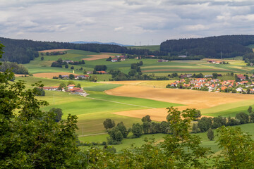 Fototapeta na wymiar sunny Bavarian Forest scenery
