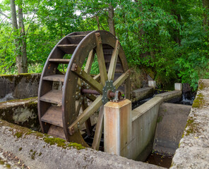 old water wheel