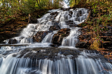 Fototapeta na wymiar Trahlyta Falls At Vogel State Park