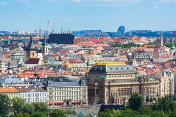 Fototapeta na wymiar Old Prague with its sights