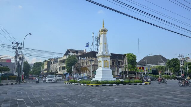Time lapse Tugu Jogja, Yogyakarta