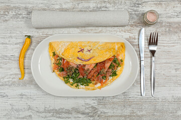 Filled Omelette Breakfast