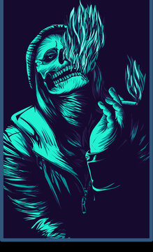 person in the night