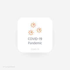 COVID-19 Pandemic, Refined COVID-19 medical function and information popover UI/UX design template.
Including Corona Virus safety measures and precaution warning sign.
fully editable vector.