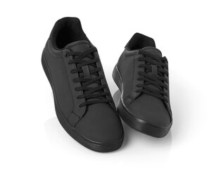 Black shoes on white