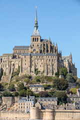 Fototapeta premium Mont-Saint-Michel, island with the famous abbey, Normandy, France