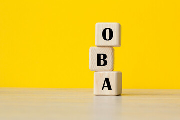 You can use in business, marketing and other concepts. Messege of the day. OBA. online behavioral advertising - business concept