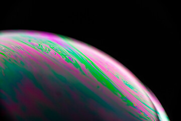 Narrow Band of Focus on Macro Bubble