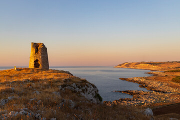 Obraz premium Landscape near Torre Sant Emiliano, Otranto, Salento coast, Apulia region, Italy