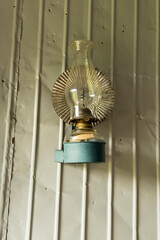 Old style hanging kerosene lanterns