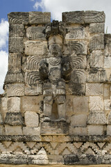 Fototapeta premium Deity statue; Kabah, Yucatan, Mexico