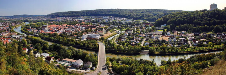 Panoramabild von Kelheim