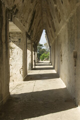 The Palace, Arcade on the roof; Palenque, Yucatan, Mexico, UNESCO World Heritage Site
