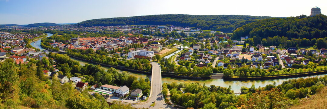 Panoramabild von Kelheim