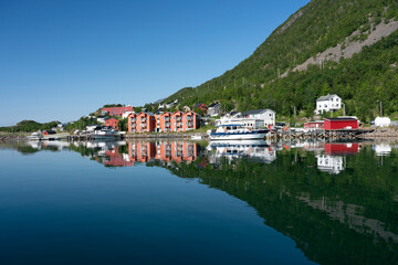 Fototapeta premium View from Øksfjord, Fnnmark, Norway 