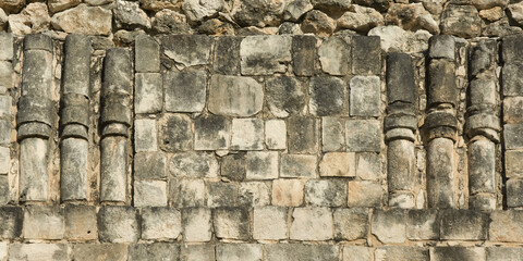 Cuadrangulo de las Monjas, The Nunnery Quadrangle, Wall carvings, Uxmal, Yucatan, Mexico, UNESCO World Heritage Site