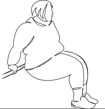recommend clip art: fat woman push ups