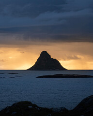 sunset over the sea