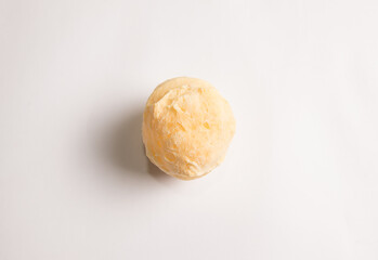 Brazilian Cheese Bread, Traditional snack called 'Pao de queijo' in Brazil. Isolated on white background