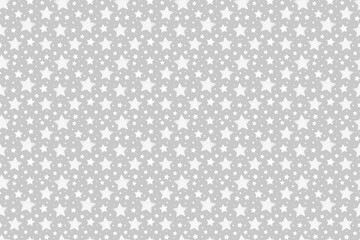 Christmas seamless pattern with hand drawn stars. Wrapping paper. Vector