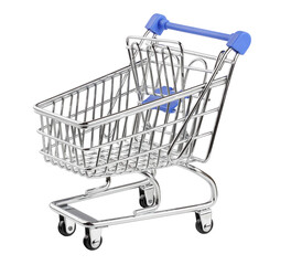 a shopping cart isolated on white background