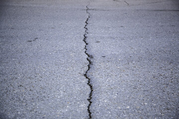 Obraz premium Broken street floor