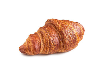 Fresh French croissant from the bakery, with a beautiful Golden crust
