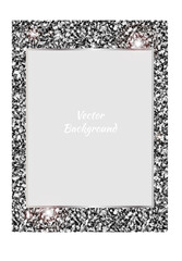 Vector glitter universal background with copy space for text.