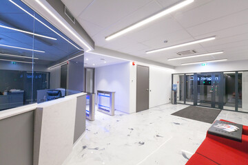 Tier III carrier neutral data center. Server rooms.
