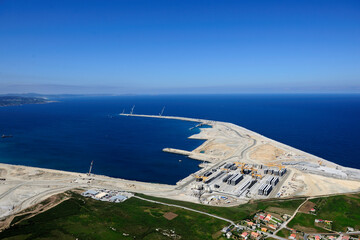construction of the outer port of Arteixo in La Coruña