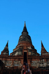 Fototapeta premium Chedi of Wat Yai Chaimongkol