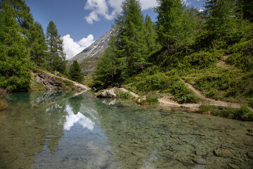 Lac Bleu D'Arolla en été