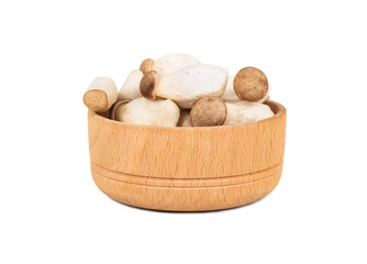Eringi mushrooms in bowl