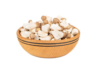 Eringi mushrooms in bowl