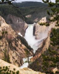 waterfall in yosemite